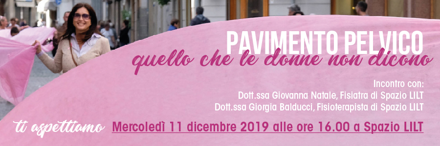 Incontinenza urinaria: incontro a Spazio LILT